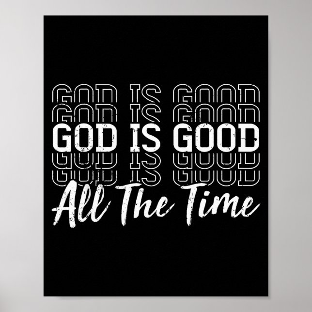 Poster Deus Jesus Cristo É Bom O Tempo Todo Religioso (Frente)