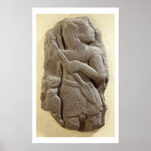 Póster Deus Moabite da tempestade, terra antiga de Shihan