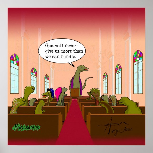 Poster Deus Nunca Nos Dá Mais Do Que Podemos Lidar (Frente)