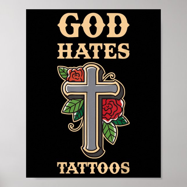 Poster Deus Odeia Tatuagens (Frente)