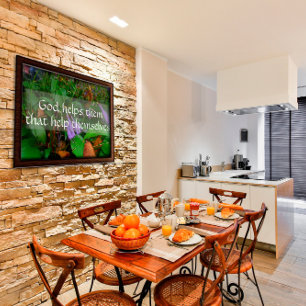 Poster Deus os ajuda que se ajudam a si próprios a sabedo