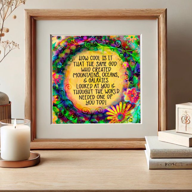 Poster Deus pensou que o mundo precisava de você (Criador carregado)