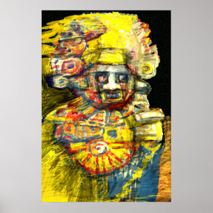Póster Deus Precolumbian