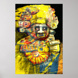 Póster Deus Precolumbiano