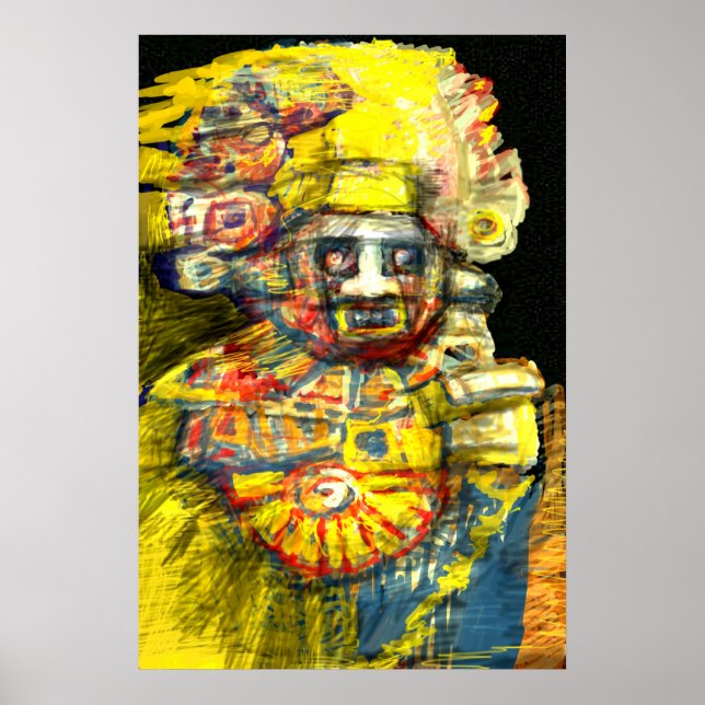 Póster Deus Precolumbiano (Frente)