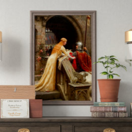 Poster Deus Speed Edmund Leighton Belas Artes Medieval