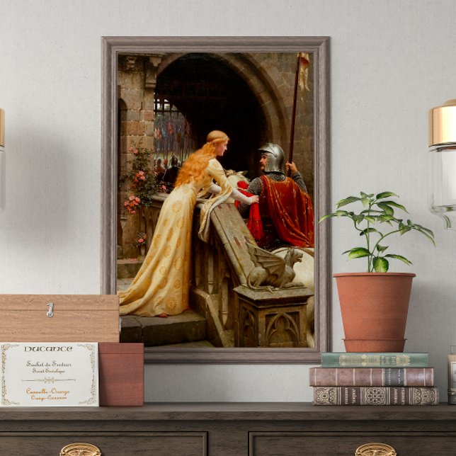 Poster Deus Speed Edmund Leighton Belas Artes Medieval (Criador carregado)