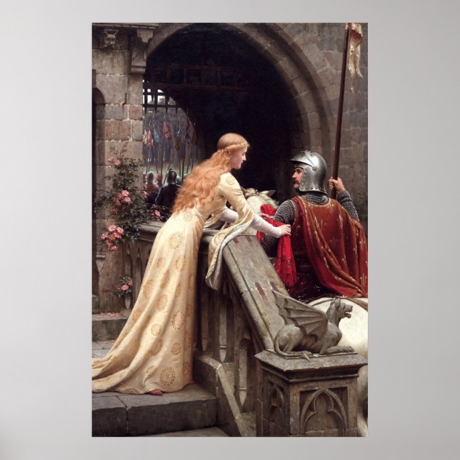 Poster Deus Speed por Edmund Leighton (Frente)