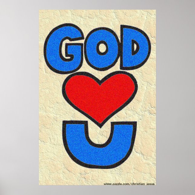 Poster Deus te ama (Frente)