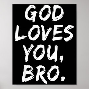 Poster Deus Te Ama Irmão Cristão Crente Fé Religião