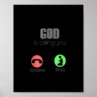 Poster Deus te chama de Oração, Jesus Cristo