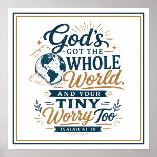 Poster Deus Tem Todo o Mundo e Sua Pequena Preocupação Ta