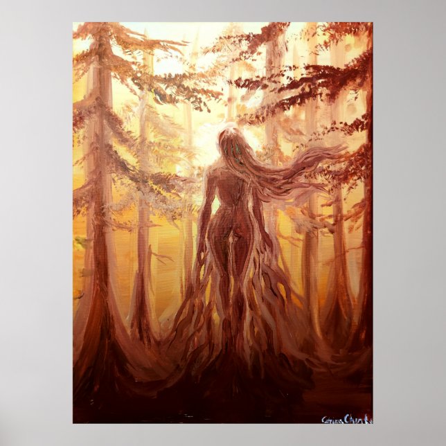 Poster deusa da floresta (Frente)