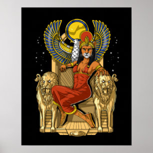 Poster Deusa da Lionesa Egípcia de Sekhmet