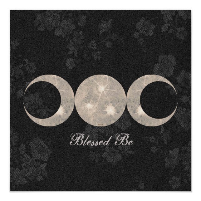 Póster Deusa da Lua Tripla do Orgulho das Bruxas (Frente)