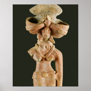 Póster Deusa da mãe do Terracotta, Mohenjodaro, 2300-175