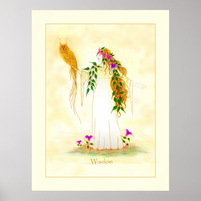Poster Deusa da Sabedoria (Frente)