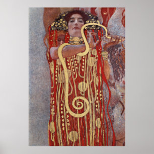 Poster Deusa da Saúde, Higieia (Salus), Gustav Klimt
