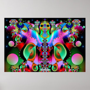 Póster Deusa das cores