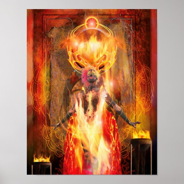 Poster Deusa de Fire PELE (Frente)