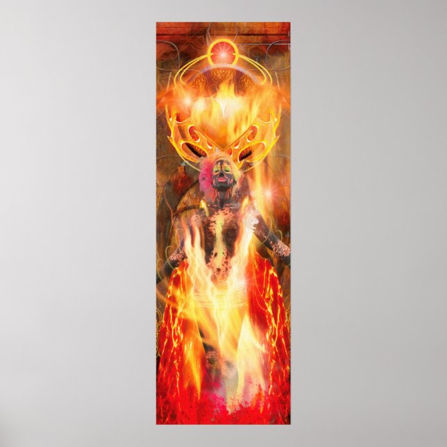 Poster Deusa de Fire PELE (Frente)