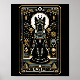 Poster Deusa de Gato Basteta Antigo Egito Mito Egípcio