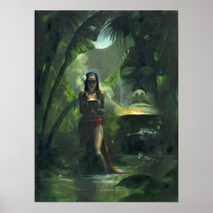Póster Deusa de Tiki