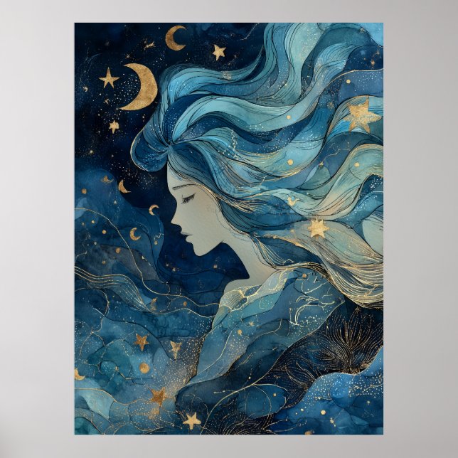Poster Deusa do Sonho Estrelado (Frente)