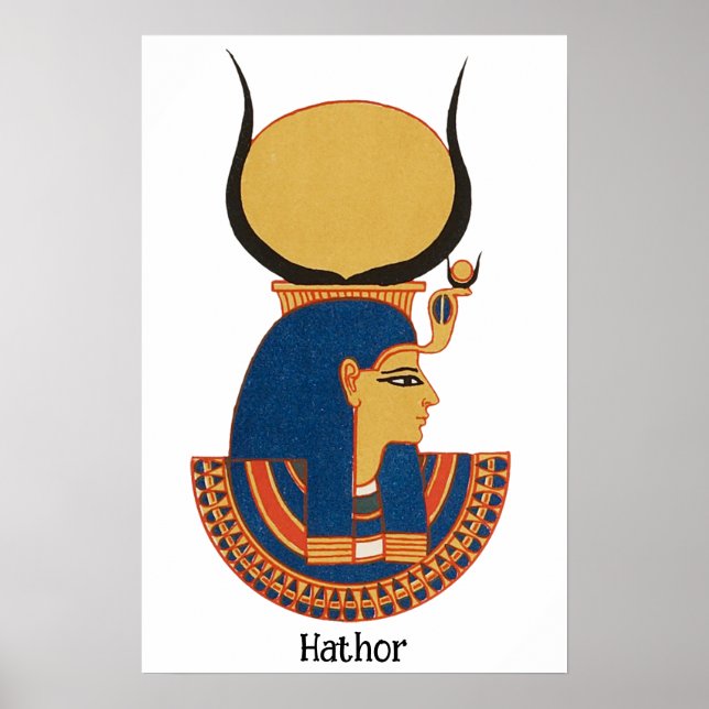 Poster Deusa Egípcia Hathor (Frente)