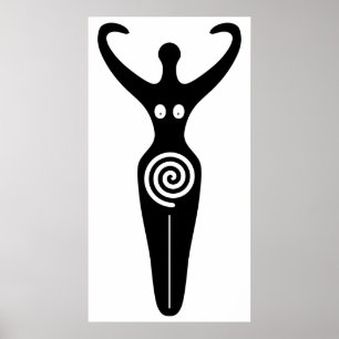 Poster Deusa espiral o feminino divino sagrado