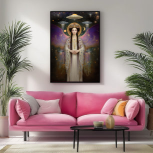 Póster Deusa Estelar Anunnaki Ishtar Arte de Alta Frequên