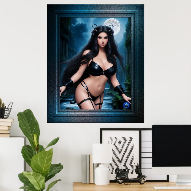 Poster Deusa Fada Das Antigas Ruínas De Antinos (Escritório em casa)