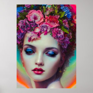 Poster Deusa Flor