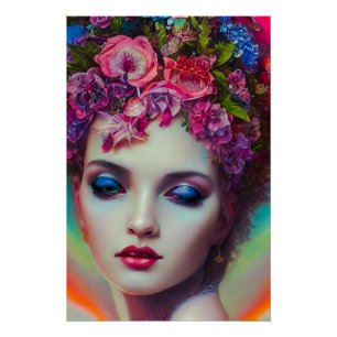 Póster Deusa Flor