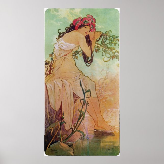 Póster Deusa Floral (Frente)
