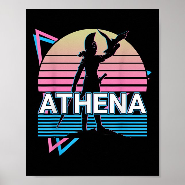 Poster Deusa Grega Athena Da Sabedoria E Guerra (Frente)