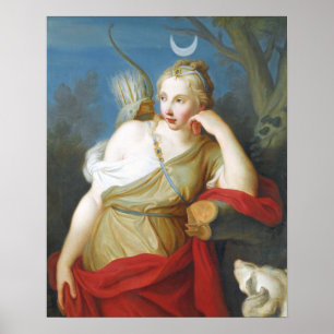 Poster Deusa grega Diana da Caça