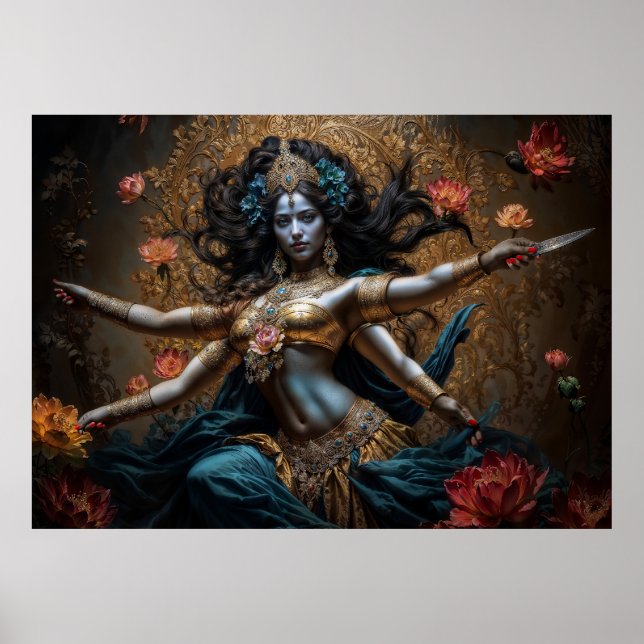 Poster Deusa Kali Mãe dos Três Mundos (Frente)