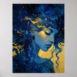 Poster Deusa Mística da Lua