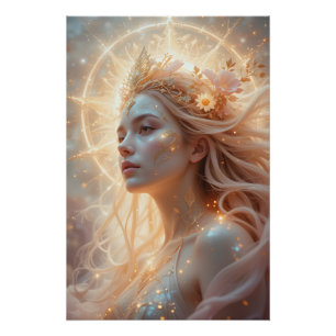 Póster Deusa Radiante Celestial