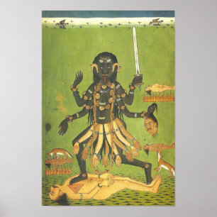 Poster Deusa sangrenta do consumidor de Kali dos vândalo