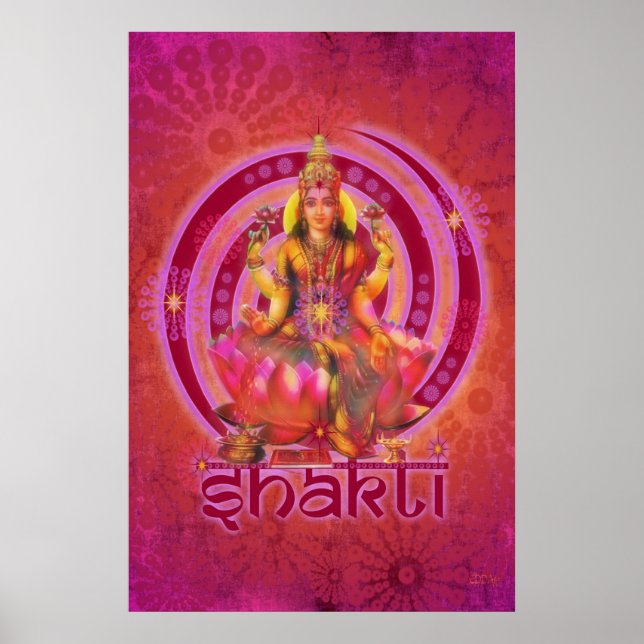 Póster Deusa SHAKTI/LAKSHMI (Frente)