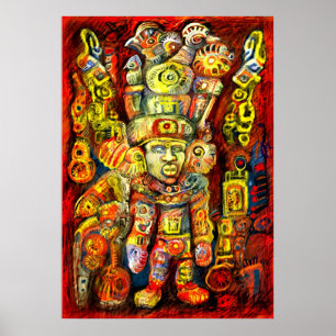 Poster **Deuses antigos IV** A ARTE DIGITAL ÚNICA DE ALB