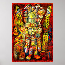 Poster **Deuses Antigos IV** A ARTE DIGITAL ÚNICA DE ALBR