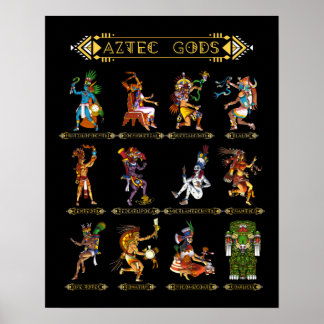 Poster Deuses Aztec