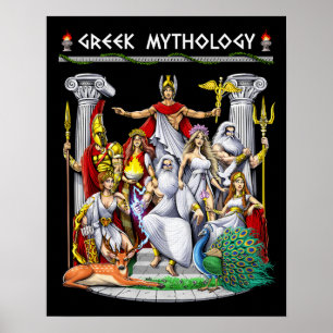 Poster Deuses da mitologia grega
