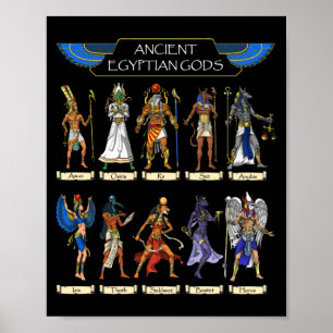 Poster Deuses Egípcios Antigos