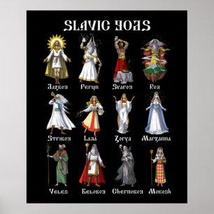 Poster Deuses Eslavos de Mitologia