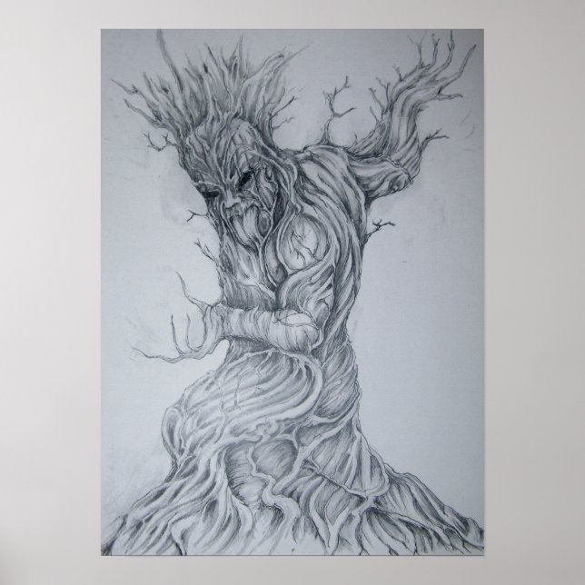 Póster Deuses Maori, Tane Mahuta. Deus da floresta (Frente)