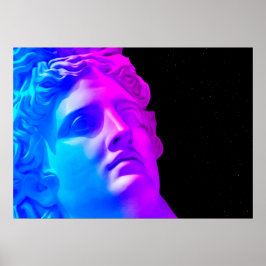 Poster Deuses neon antigos #1: Apollo Belvedere